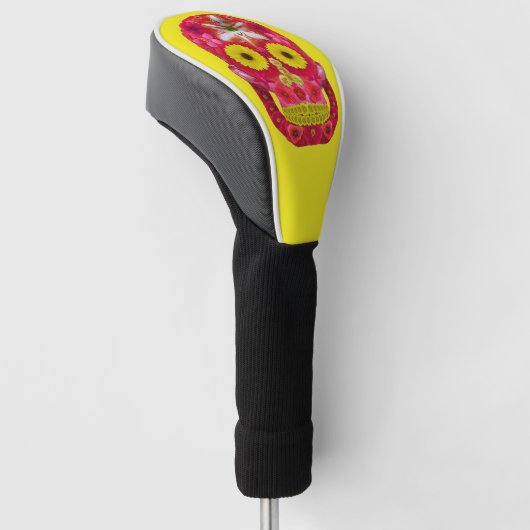 Blume Schädel 6 Golf Headcover (angewinkelt)