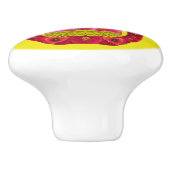 Blume Schädel 6 Keramikknauf (Seitenansicht)