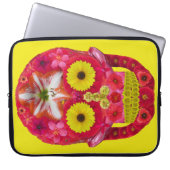 Blume Schädel 6 Laptopschutzhülle (Vorderseite)
