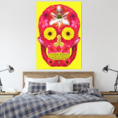 Blume Schädel 6 Leinwanddruck (Insitu (Schlafzimmer))