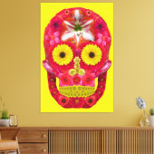 Blume Schädel 6 Leinwanddruck (Insitu (Wohnzimmer))