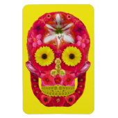 Blume Schädel 6 Magnet (Vertikal)