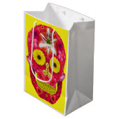 Blume Schädel 6 Mittlere Geschenktüte (Vorderseite Schrägansicht)