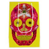 Blume Schädel 6 Mittlere Geschenktüte (Rückseite)