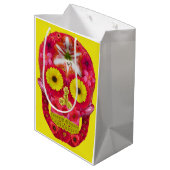 Blume Schädel 6 Mittlere Geschenktüte (Rückseite Schrägansicht)