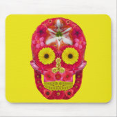 Blume Schädel 6 Mousepad (Vorne)