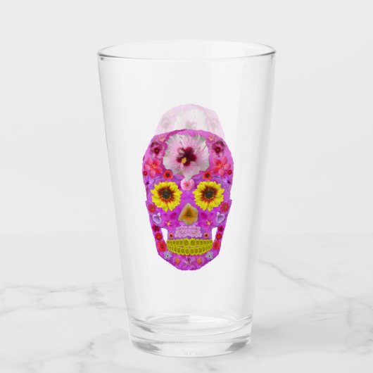 Blume Schädel 7 Glas (Vorderseite)