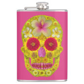 Blume Schädel 8 Flachmann (Vorderseite)