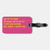 Blume Schädel 8 Gepäckanhänger (Rückseite horizontal)