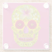Blume Schädel 8 Glasuntersetzer (Rückseite)