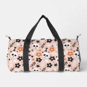 Blume Schädelmuster Duffle Bag (Vorderseite)