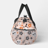 Blume Schädelmuster Duffle Bag (Rechts)