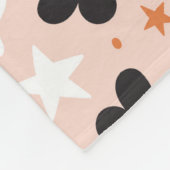 Blume Schädelmuster Fleecedecke (Ecke)