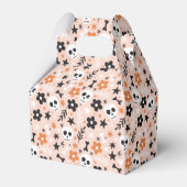 Blume Schädelmuster Geschenkschachtel (Vorderseite)