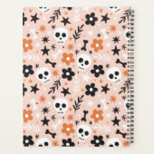 Blume Schädelmuster Planer (Rückseite)