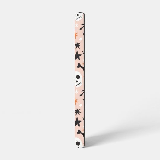 Blume Schädelmuster Samsung Galaxy Hülle (Linke Seite)