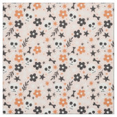 Blume Schädelmuster Stoff (Muster)