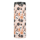 Blume Schädelmuster Thermosbecher (Rückseite)