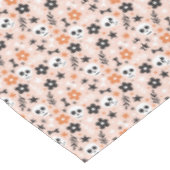 Blume Schädelmuster Tischdecke (Schrägansicht)