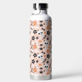 Blume Schädelmuster Trinkflasche (Rechts)