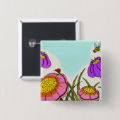 Blume-Schaltfläche Button (Vorne & Hinten)
