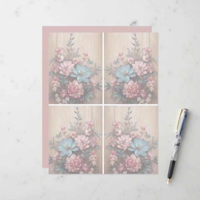 Blume Schattenweichlichthintergrund (Vorderseite/Rückseite Beispiel)