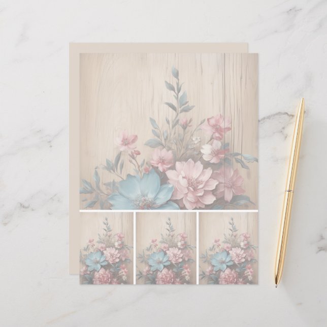 Blume Schattenweichlichthintergrund (Vorderseite/Rückseite Beispiel)