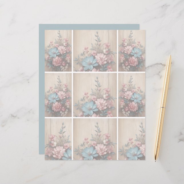 Blume Schattenweichlichthintergrund (Vorderseite/Rückseite Beispiel)