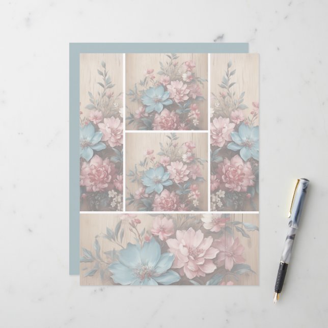 Blume Schattenweichlichthintergrund (Vorderseite/Rückseite Beispiel)