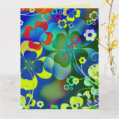 BLUME SCHLIESSEN BIRTHDAY GROSSE KARTEN (Gelbe Blume)