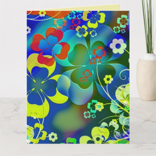 BLUME SCHLIESSEN BIRTHDAY GROSSE KARTEN (Vorderseite)