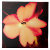 Blume Schließen in Peach Fliese (Vorderseite)