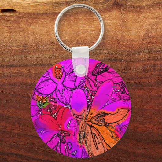 BLUME SCHLÜSSELANHÄNGER (Vorderseite)