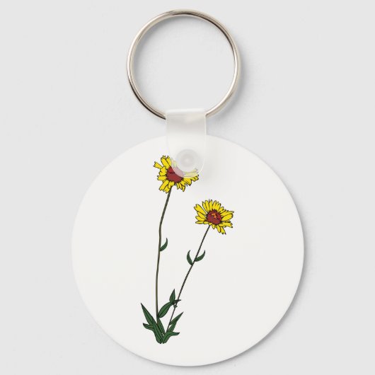 Blume Schlüsselanhänger (Vorderseite)