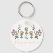 Blume Schlüsselanhänger (Rückseite)