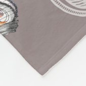 Blume, Schmetterling, Aquarell, Muster Fleecedecke (Ecke)