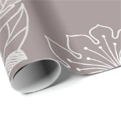 Blume, Schmetterling, Aquarell, Muster Geschenkpapier (Rolleneckpunkt)