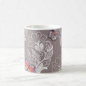 Blume, Schmetterling, Aquarell, Muster Kaffeetasse (Mittel)