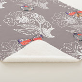 Blume, Schmetterling, Aquarell, Muster Sherpadecke (3/4)