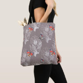 Blume, Schmetterling, Aquarell, Muster  Tasche (Von Nahem)