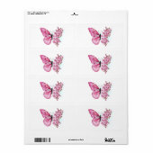 Blume Schmetterling mit rosa Sakura (Vorne)