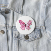 Blume Schmetterling mit rosa Sakura Button (Beispiel)