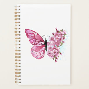Blume Schmetterling mit rosa Sakura Planer