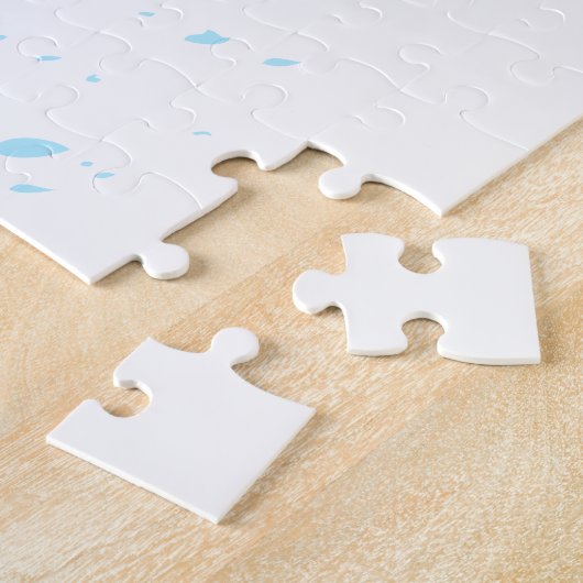 Blume Schmetterling mit rosa Sakura Puzzle (Seite)