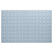 Blume Schmetterlinge Frühlingsblauer auf Weiß Stoff (Yard (91,4 cm))