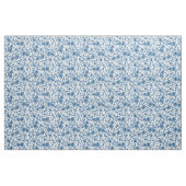 Blume Schmetterlinge Frühlingsblauer auf Weiß Stoff (Fat Quarter (45,7 x 55,9 cm))