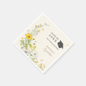 Blume Schmetterlinge Graduation Party Paper Napkin Serviette (Ecke)