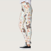 Blume Schmetterlinge und Bienen Leggings (Links)