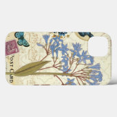 Blume, Schmetterlinge und Vogelkollage Case-Mate iPhone Hülle (Rückseite (Horizontal))
