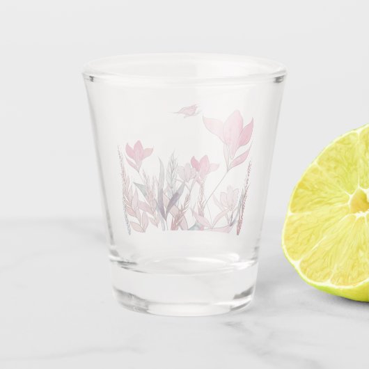 Blume Schnapsglas (Rückseite)